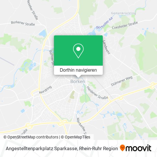 Angestelltenparkplatz Sparkasse Karte