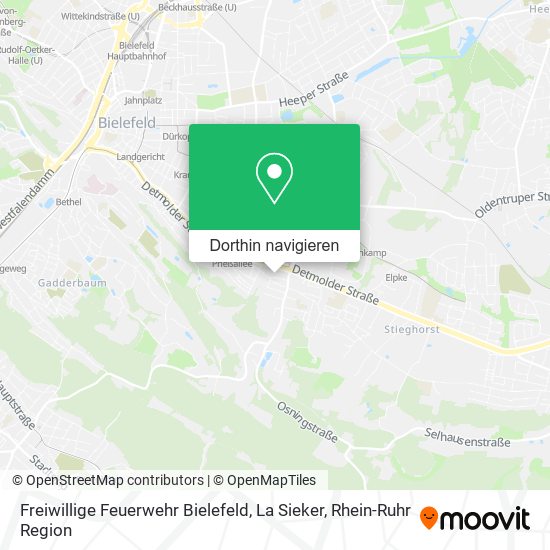 Freiwillige Feuerwehr Bielefeld, La Sieker Karte