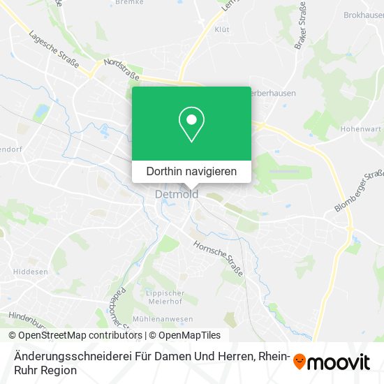 Änderungsschneiderei Für Damen Und Herren Karte