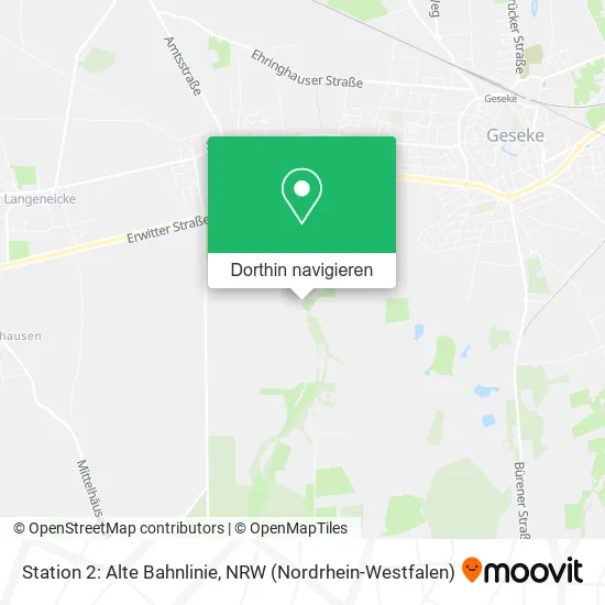 Station 2: Alte Bahnlinie Karte