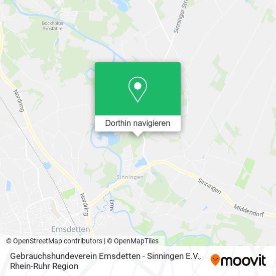 Gebrauchshundeverein Emsdetten - Sinningen E.V. Karte