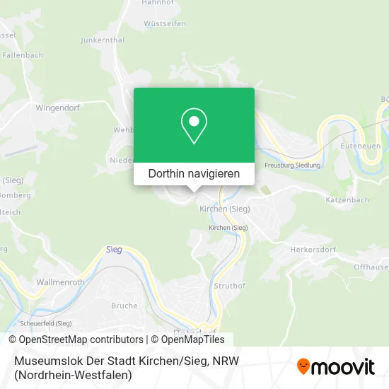 Museumslok Der Stadt Kirchen / Sieg Karte