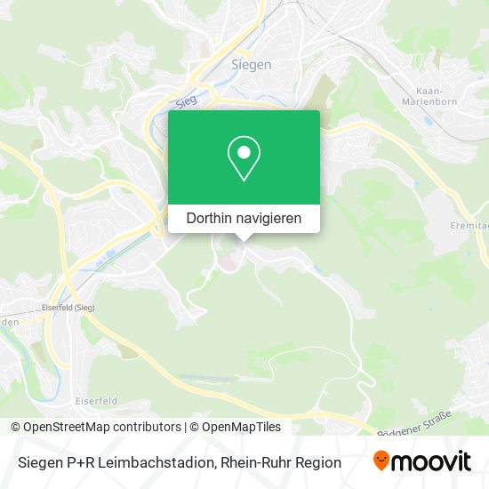 Siegen P+R Leimbachstadion Karte