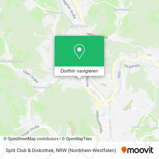 Split Club & Diskothek Karte