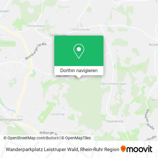 Wanderparkplatz Leistruper Wald Karte