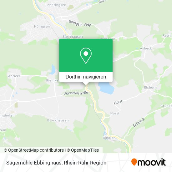Sägemühle Ebbinghaus Karte