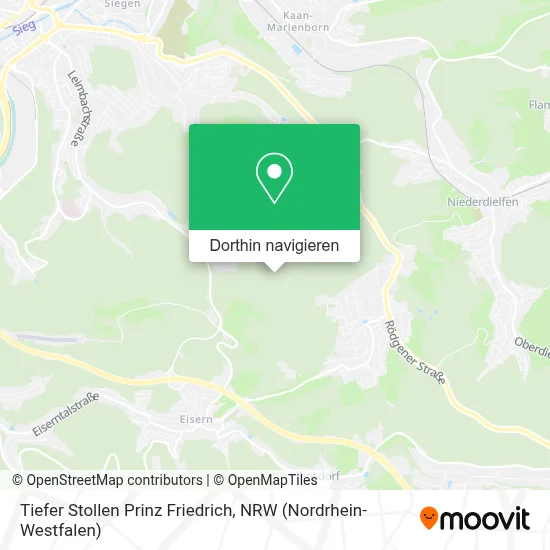 Tiefer Stollen Prinz Friedrich Karte