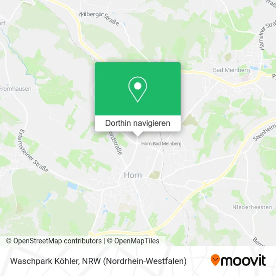 Waschpark Köhler Karte