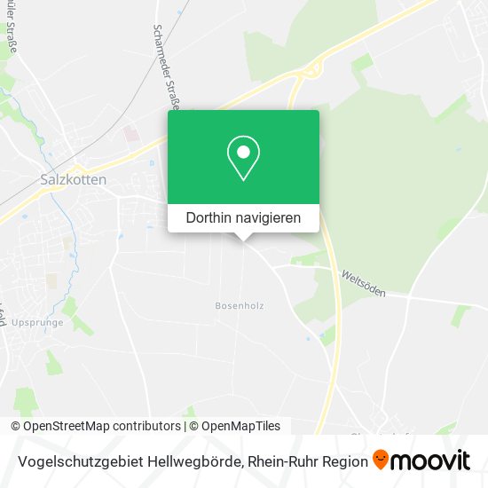 Vogelschutzgebiet Hellwegbörde Karte