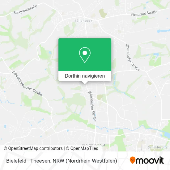 Bielefeld - Theesen Karte