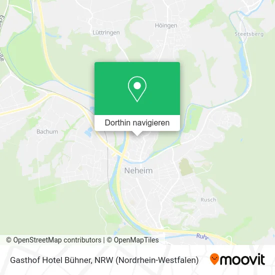 Gasthof Hotel Bühner Karte