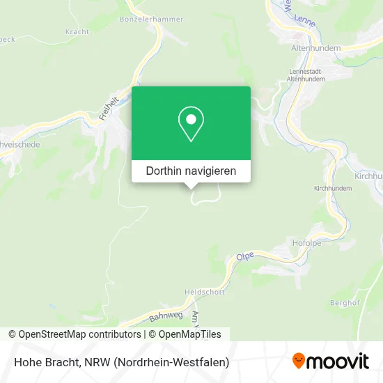 Hohe Bracht Karte