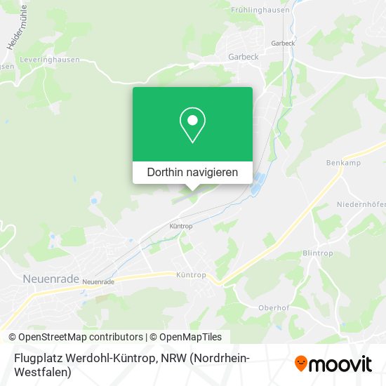 Flugplatz Werdohl-Küntrop Karte