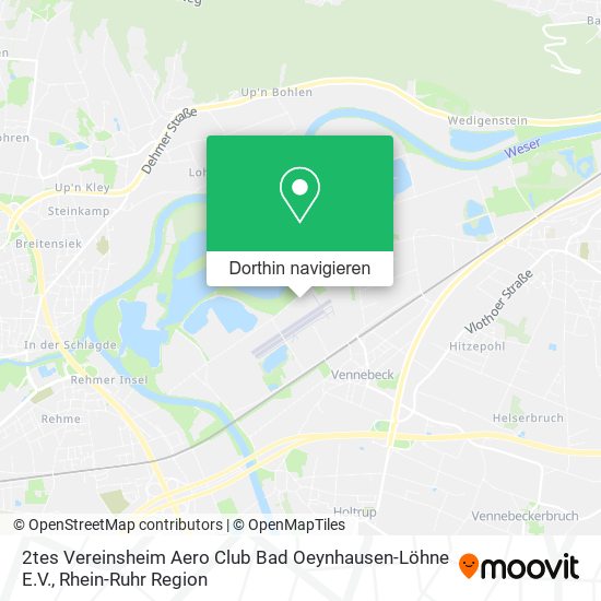 2tes Vereinsheim Aero Club Bad Oeynhausen-Löhne E.V. Karte