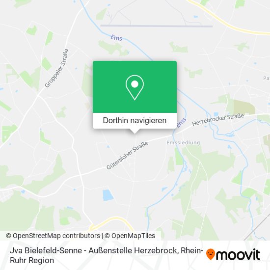 Jva Bielefeld-Senne - Außenstelle Herzebrock Karte