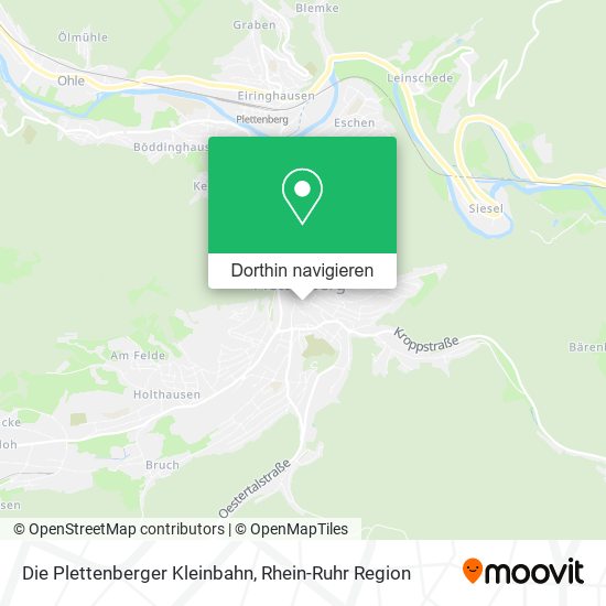 Die Plettenberger Kleinbahn Karte