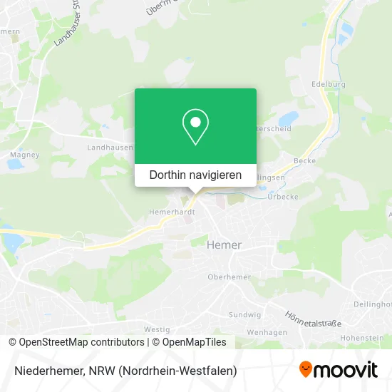 Niederhemer Karte