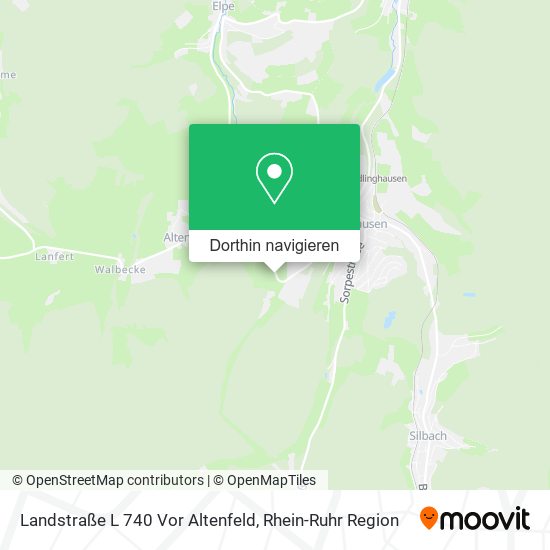 Landstraße L 740 Vor Altenfeld Karte