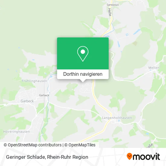 Geringer Schlade Karte