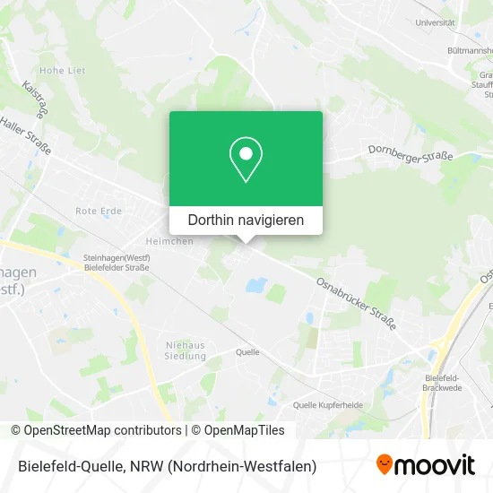 Bielefeld-Quelle Karte