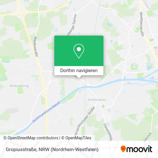 Gropiusstraße Karte