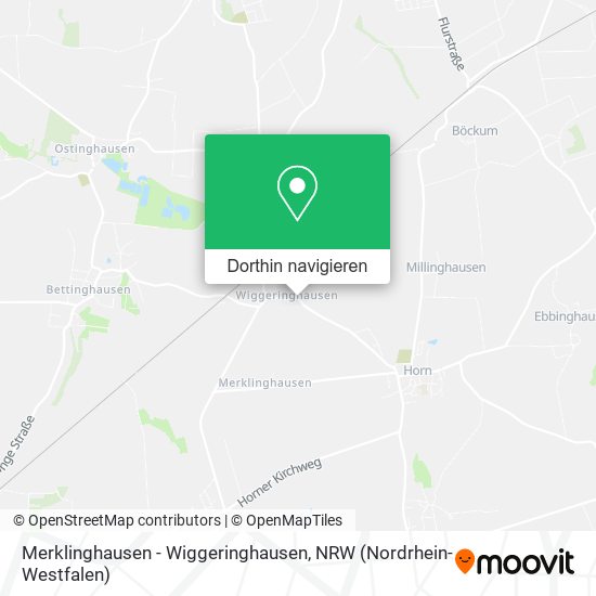 Merklinghausen - Wiggeringhausen Karte