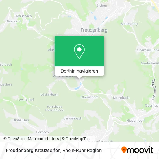 Freudenberg Kreuzseifen Karte