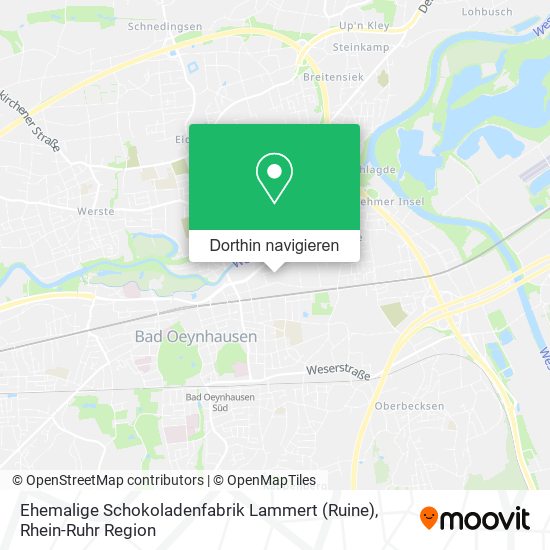 Ehemalige Schokoladenfabrik Lammert (Ruine) Karte