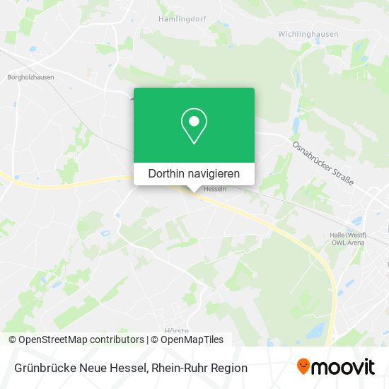 Grünbrücke Neue Hessel Karte