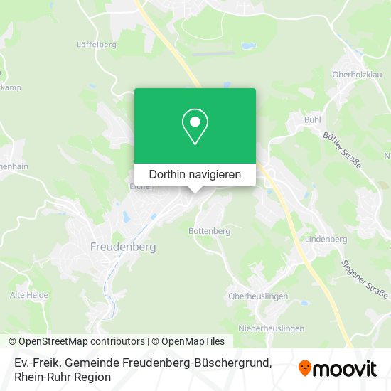 Ev.-Freik. Gemeinde Freudenberg-Büschergrund Karte