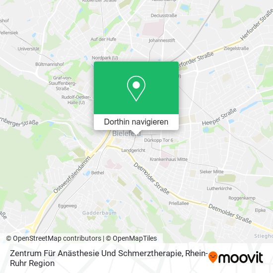 Zentrum Für Anästhesie Und Schmerztherapie Karte