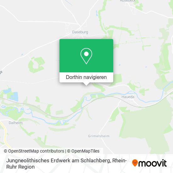 Jungneolithisches Erdwerk am Schlachberg Karte