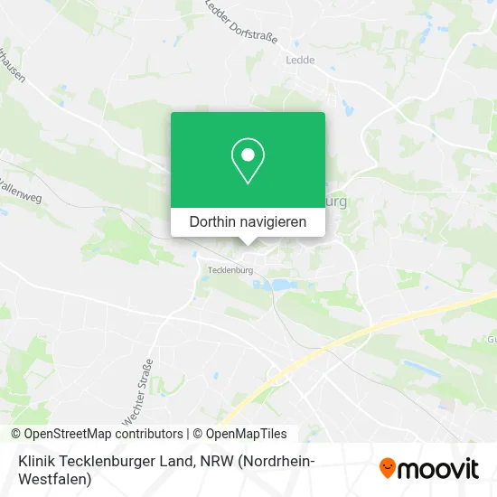 Klinik Tecklenburger Land Karte