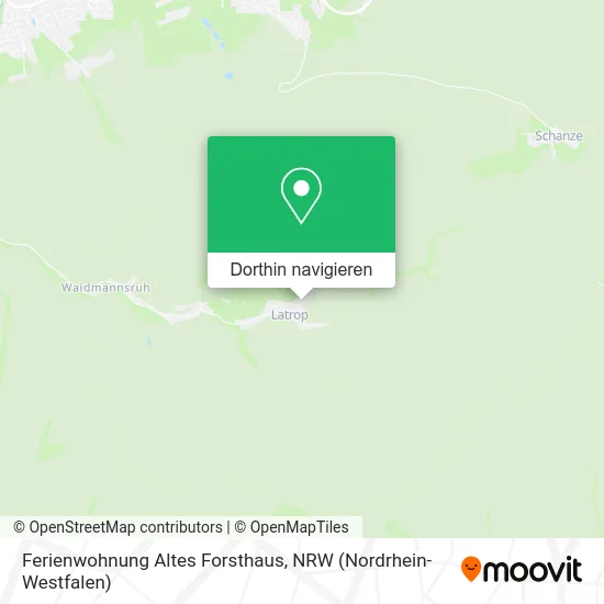 Ferienwohnung Altes Forsthaus Karte