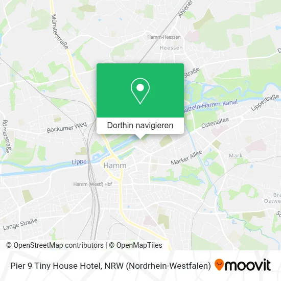 Pier 9 Tiny House Hotel Karte