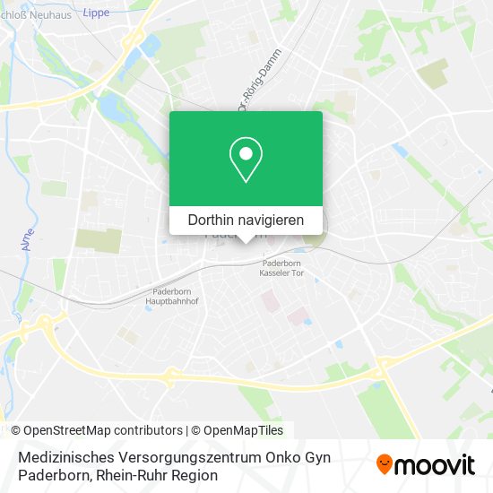 Medizinisches Versorgungszentrum Onko Gyn Paderborn Karte