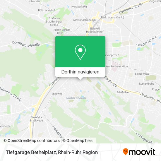 Tiefgarage Bethelplatz Karte