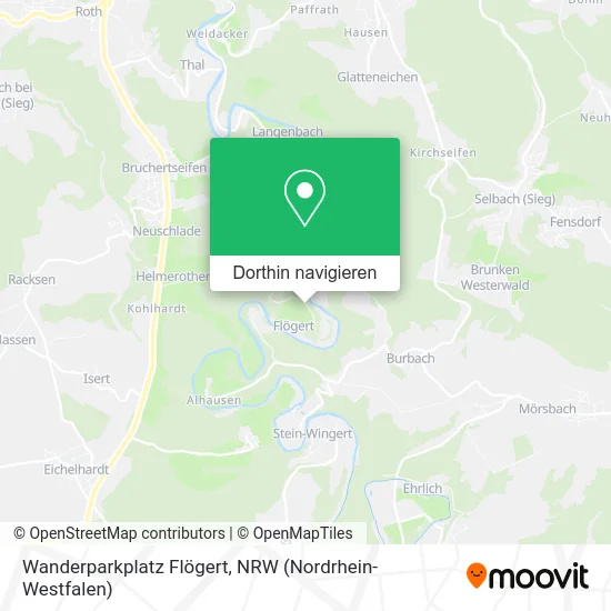 Wanderparkplatz Flögert Karte