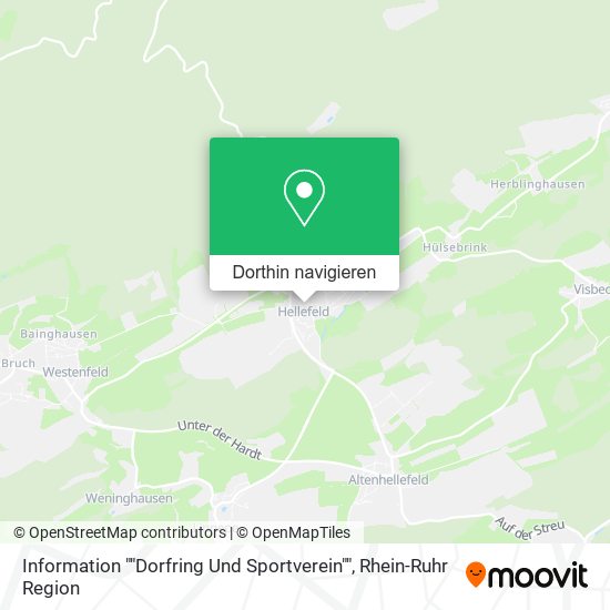 Information ""Dorfring Und Sportverein"" Karte