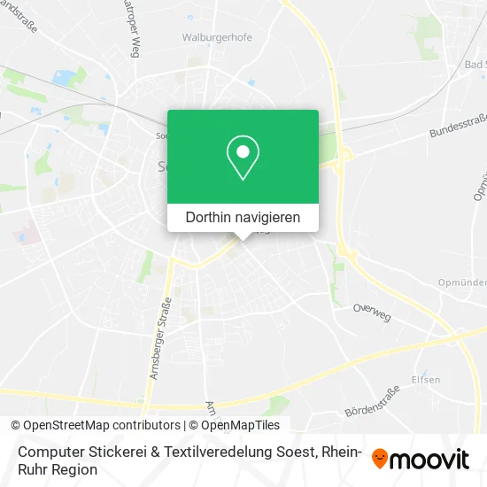 Computer Stickerei & Textilveredelung Soest Karte