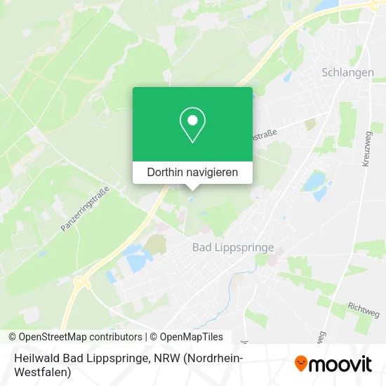 Heilwald Bad Lippspringe Karte