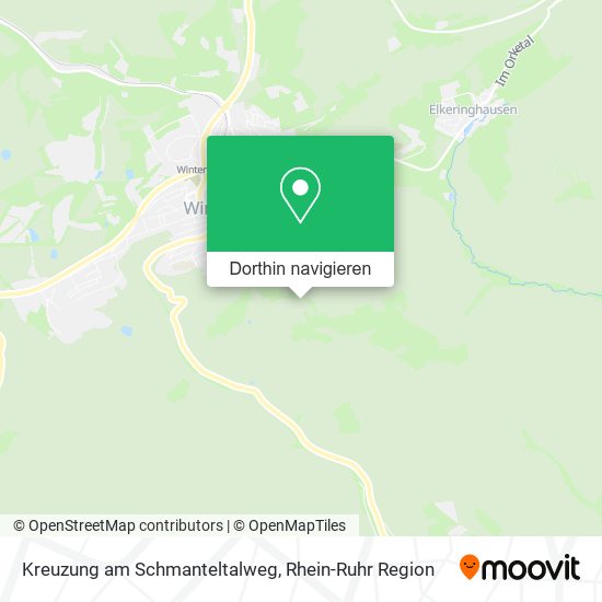 Kreuzung am Schmanteltalweg Karte