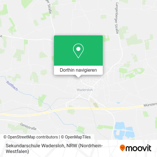 Sekundarschule Wadersloh Karte