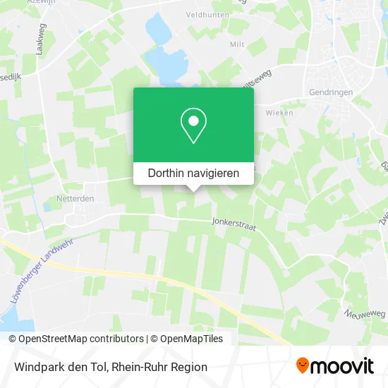 Windpark den Tol Karte