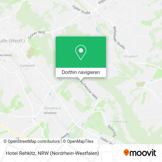 Hotel Rehkitz Karte