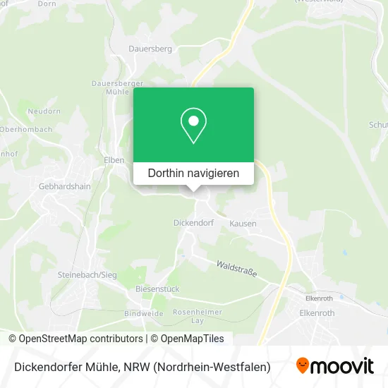 Dickendorfer Mühle Karte