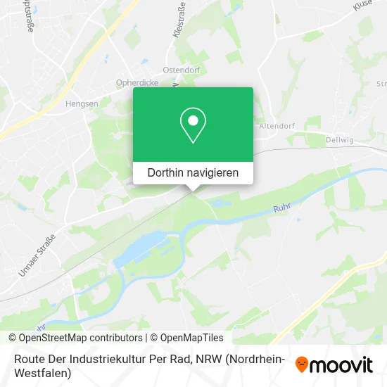 Route Der Industriekultur Per Rad Karte
