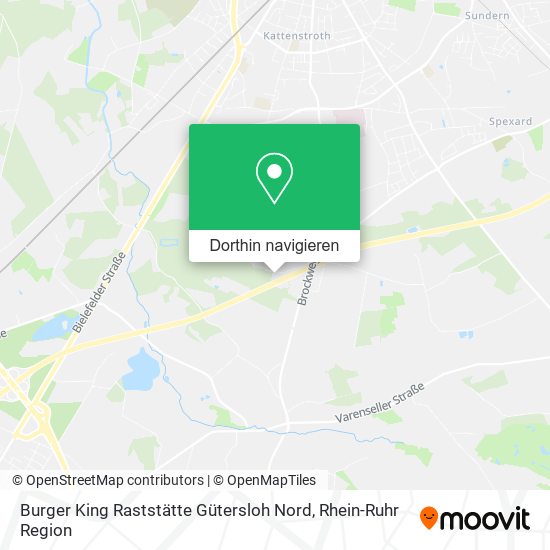 Burger King Raststätte Gütersloh Nord Karte