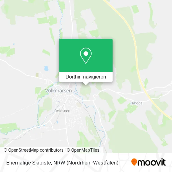 Ehemalige Skipiste Karte