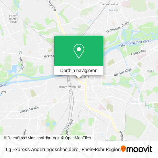 Lg Express Änderungsschneiderei Karte